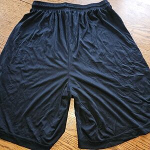 SportTek Boys Medium Black Athletic Gym Workout Shorts Activewear Quick-Dry